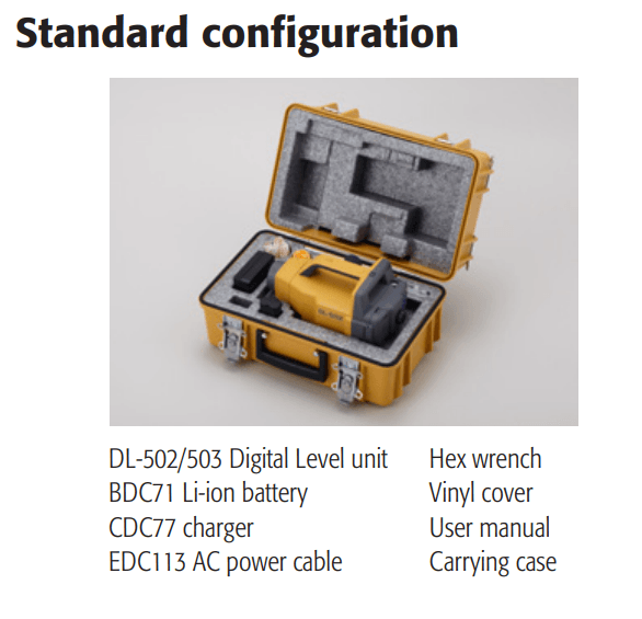 paket topcon dl502-503
