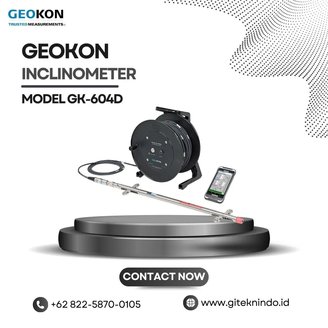 Geokon GK-604D Digital Inclinometer System | Alat Pantau Deformasi Lereng