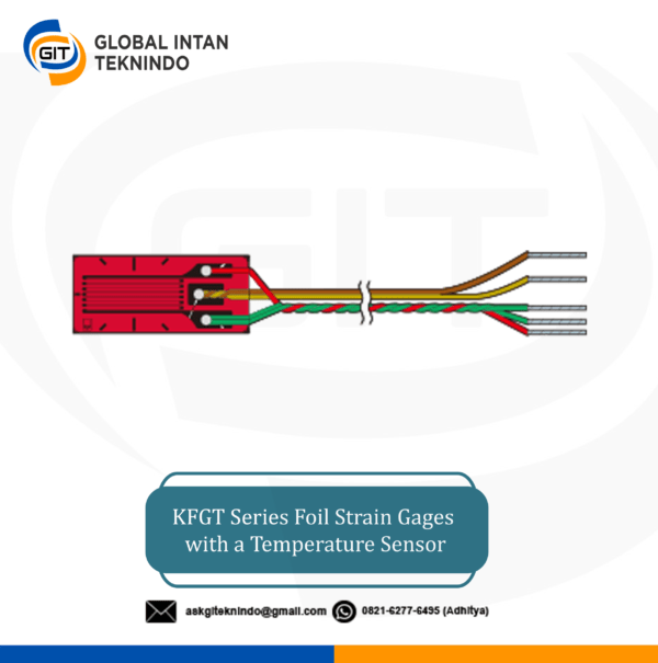 KFGT Series Foil Strain Gages with a Temperature Sensor