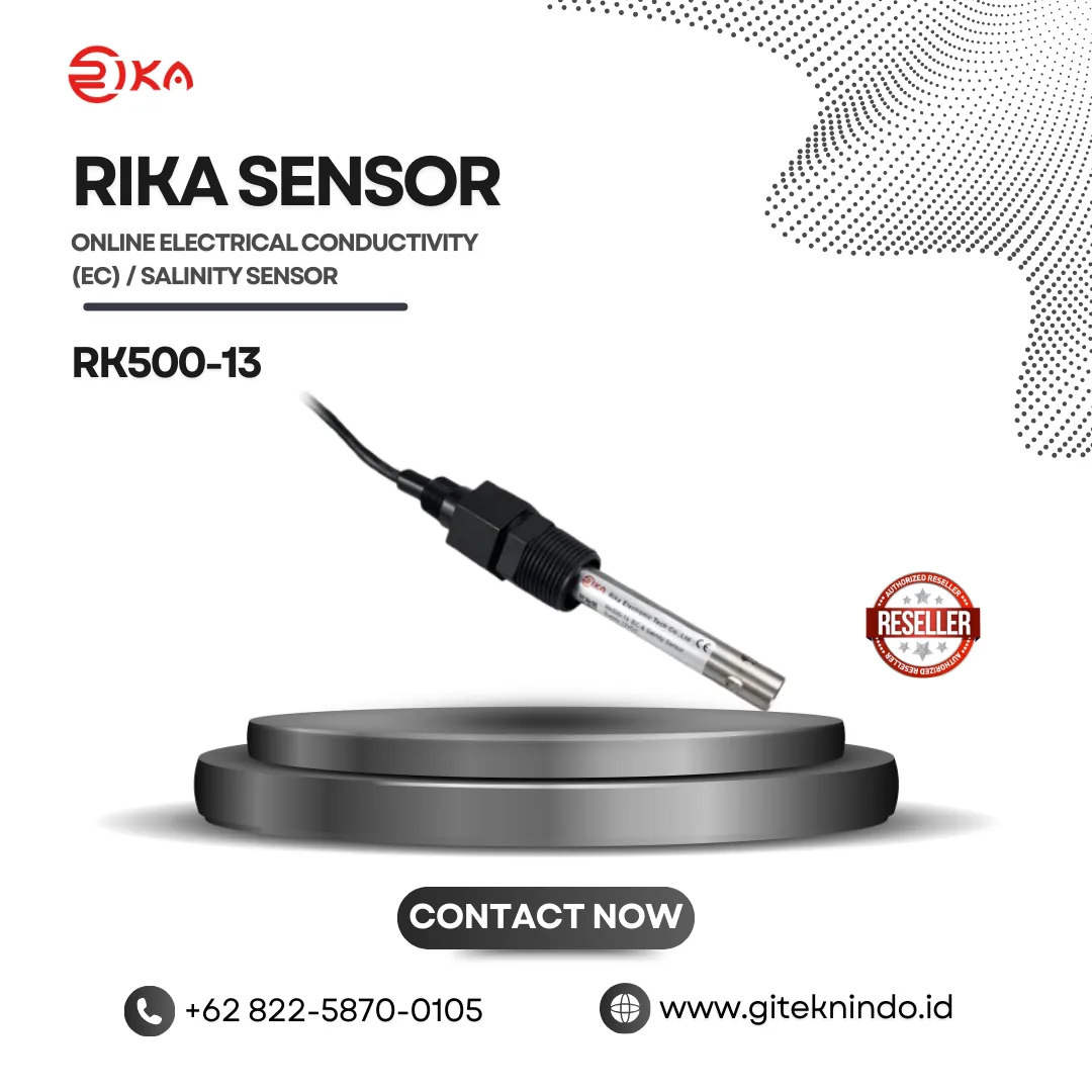 Sensor Konduktivitas Elektrik (EC) / Salinity Sensor RK500-13 Rika