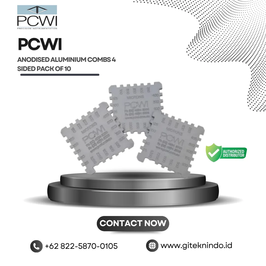 Anodised Aluminium Combs untuk Pengujian Ketebalan Coating | PCWI Anodised Aluminium Combs 4 Sided Pack of 10