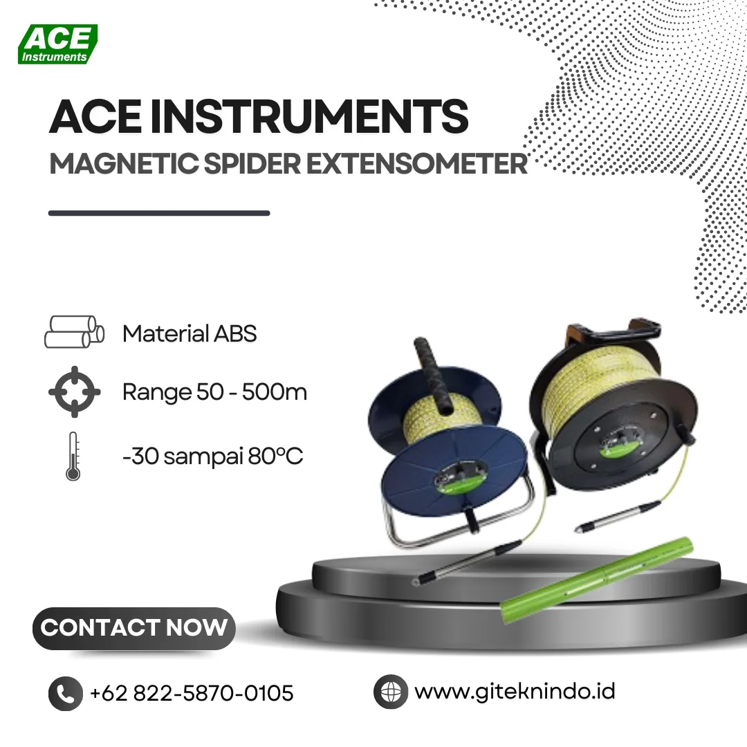 Ace Instruments Magnetic Spider Extensometer » PT GLOBAL INTAN TEKNINDO