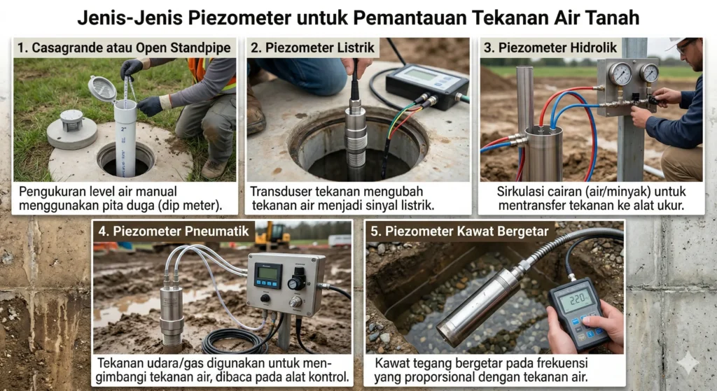 jenis-jenis piezometer