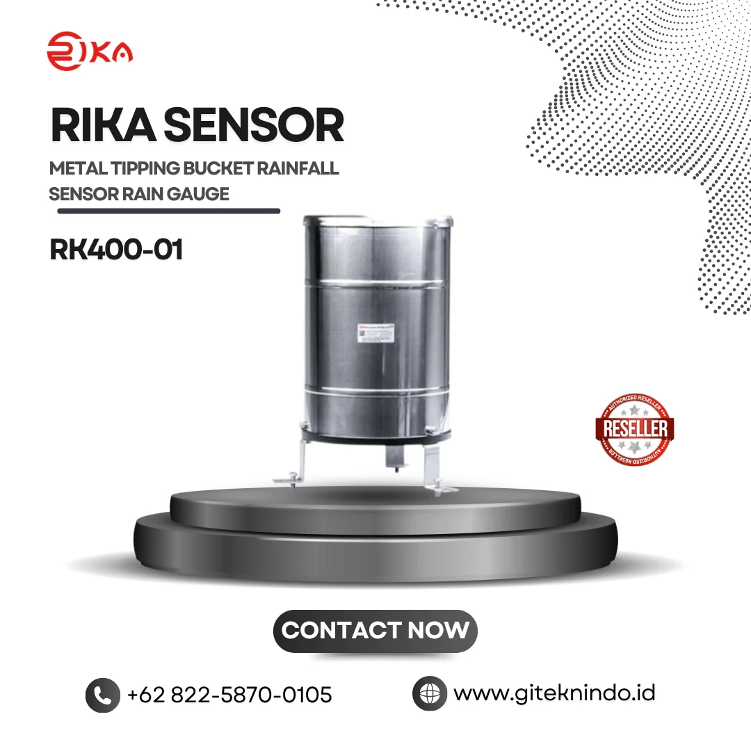 Rika Sensor RK400-01 Metal Tipping Bucket Rainfall Sensor