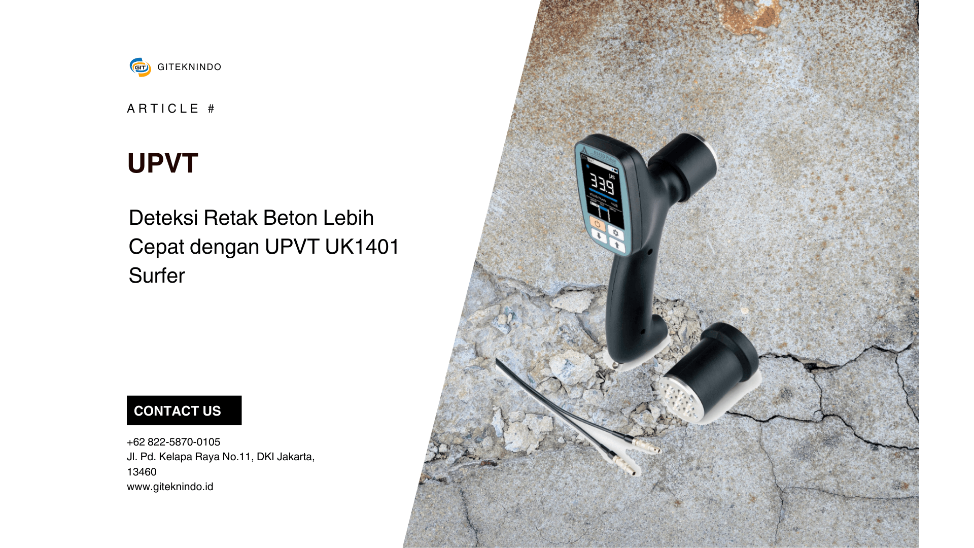 Gambar Deteksi Retak Beton Lebih Cepat dengan UPVT UK1401 Surfer