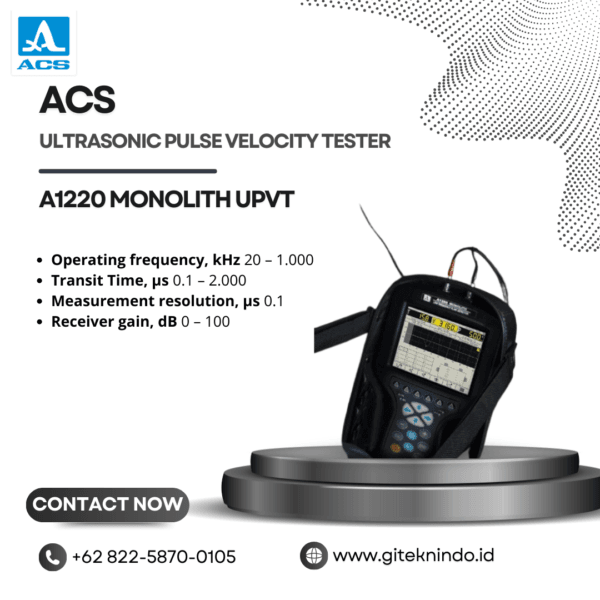 Gambar ACS Ultimate Ultrasonic Pulse Velocity Tester A1220 MONOLITH UPVT