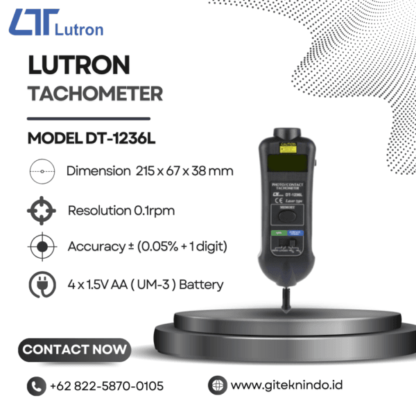 Gambar Lutron Tachometer DT-1236L