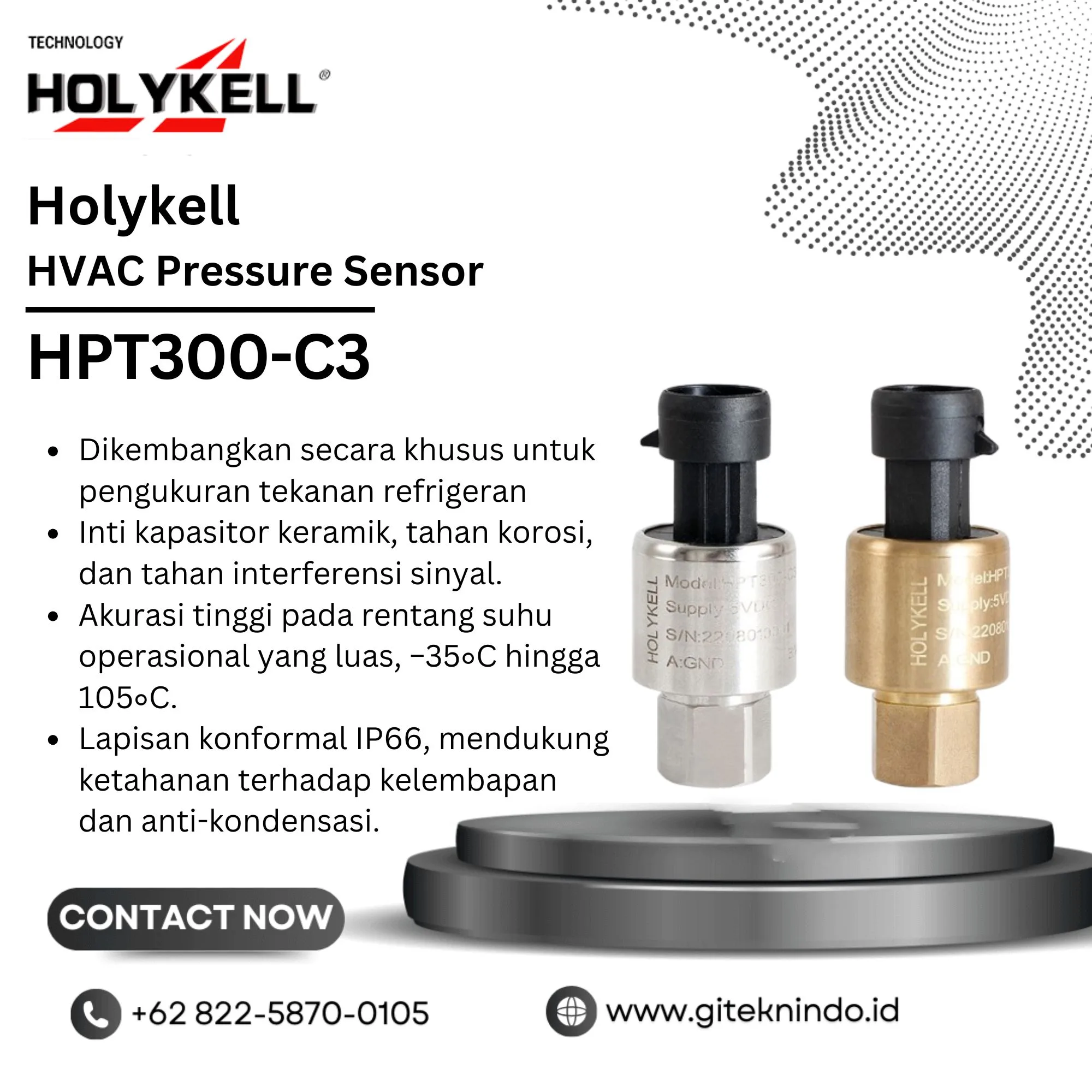 Holykell HPT300-C3 HVAC Pressure Sensor