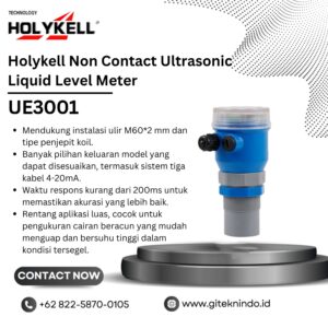 Holykell UE3001 Non Contact Ultrasonic Liquid Level Meter