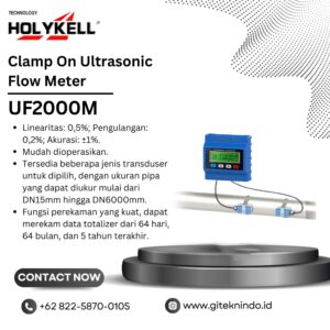 Holykell UF2000M Clamp On Ultrasonic Flow Meter