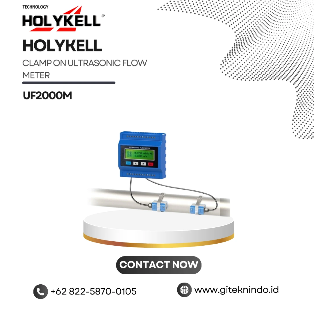Holykell UF2000M Clamp On Ultrasonic Flow Meter