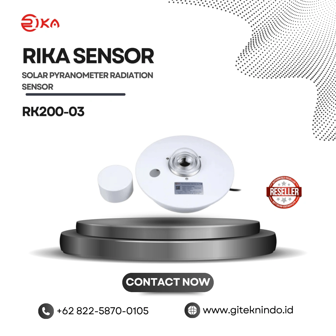 Bentuk fisik alat RK200-03 Solar Pyranometer Radiation Sensor