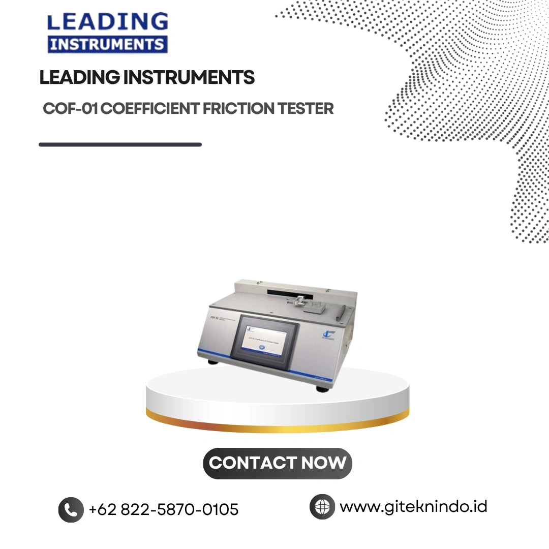 Coefficient Friction Tester untuk Uji Kelancaran Permukaan | Leading Instruments COF-01