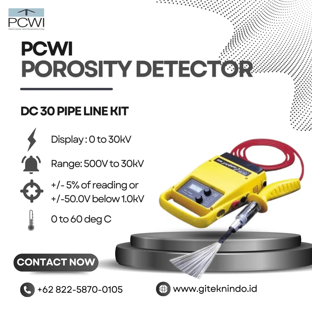 PCWI Compact Pulse Porosity Detector untuk pengujian integritas pelapis dan kelembapan beton