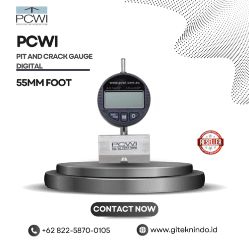PCWI Pit and Crack Gauge Digital 55mm Foot Certifiec