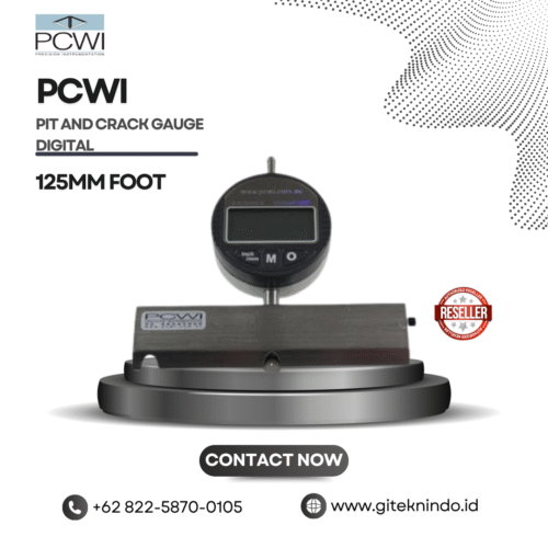 PCWI Pit and Crack Gauge Digital 125mm Foot Certified