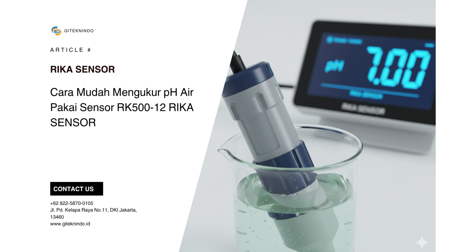 Cara Mudah Mengukur pH Air Pakai Sensor RK500-12 RIKA SENSOR