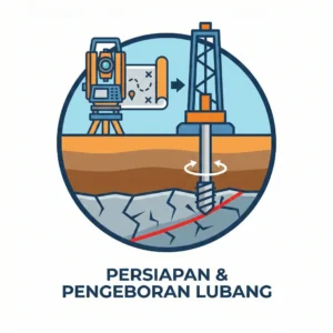 Icon Persiapan & Pengeboran (Drilling)