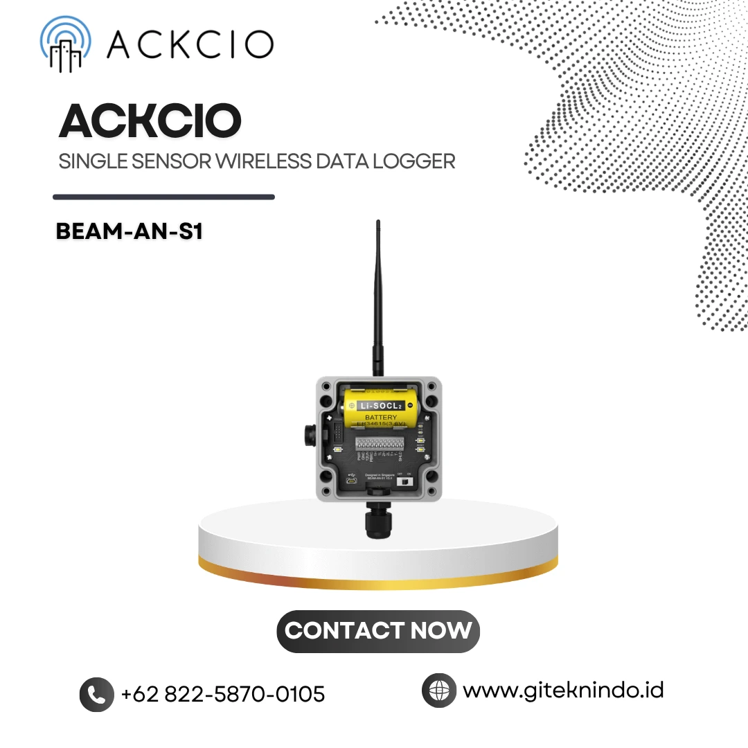Ackcio Analogue Node BEAM-AN-S1 - Single Sensor Wireless Data Logger