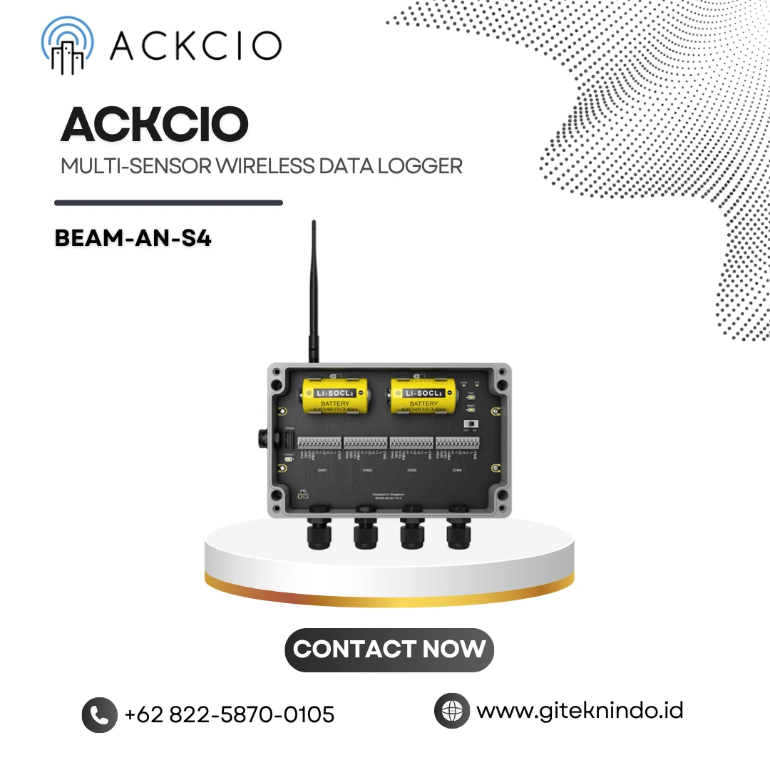 Ackcio Analogue Node BEAM-AN-S4 - Multi-Sensor Wireless Data Logger