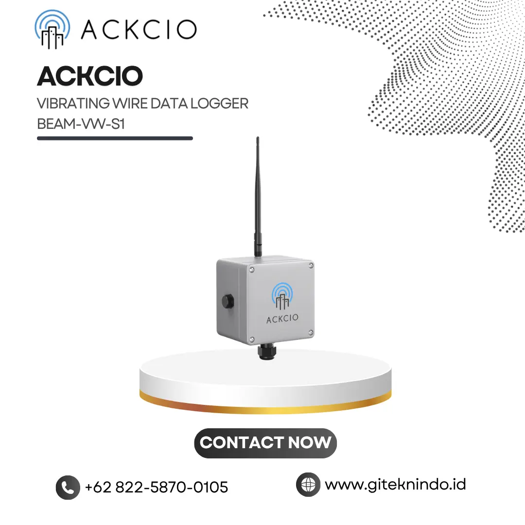 Ackcio Single Sensor Vibrating Wire Data Logger BEAM-VW-S1
