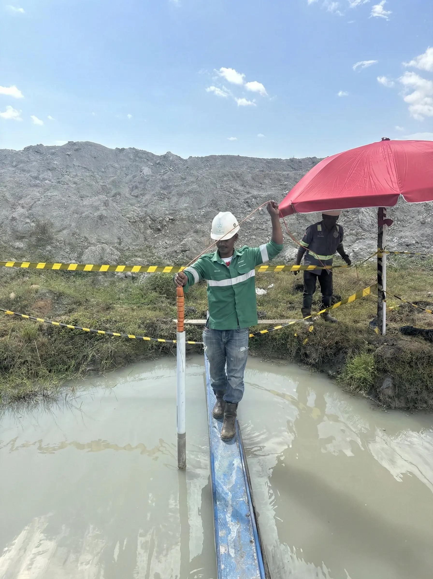 Pengecekan existing borehole di Aceh Barat