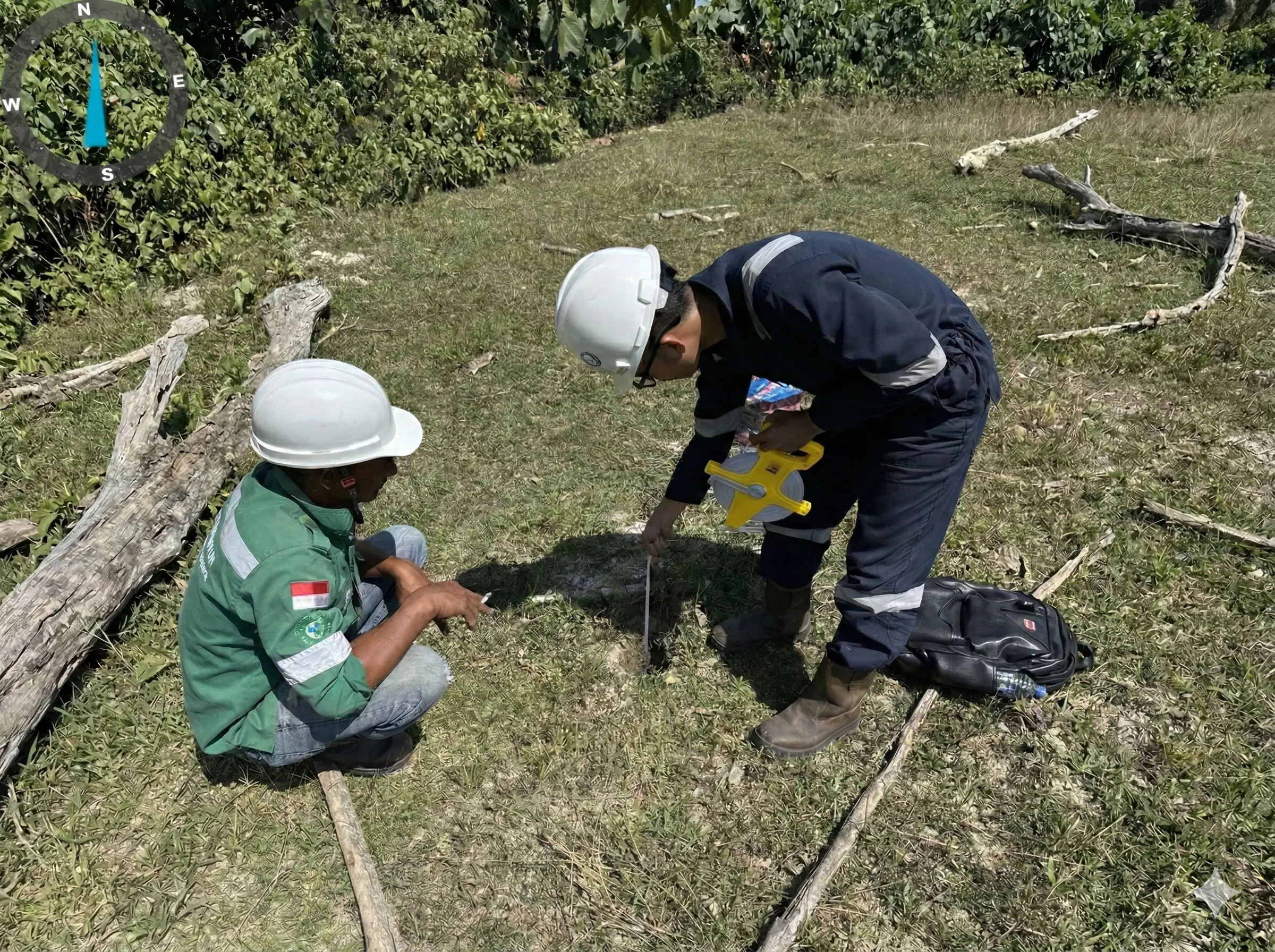 Pengukuran baseline data secara manual