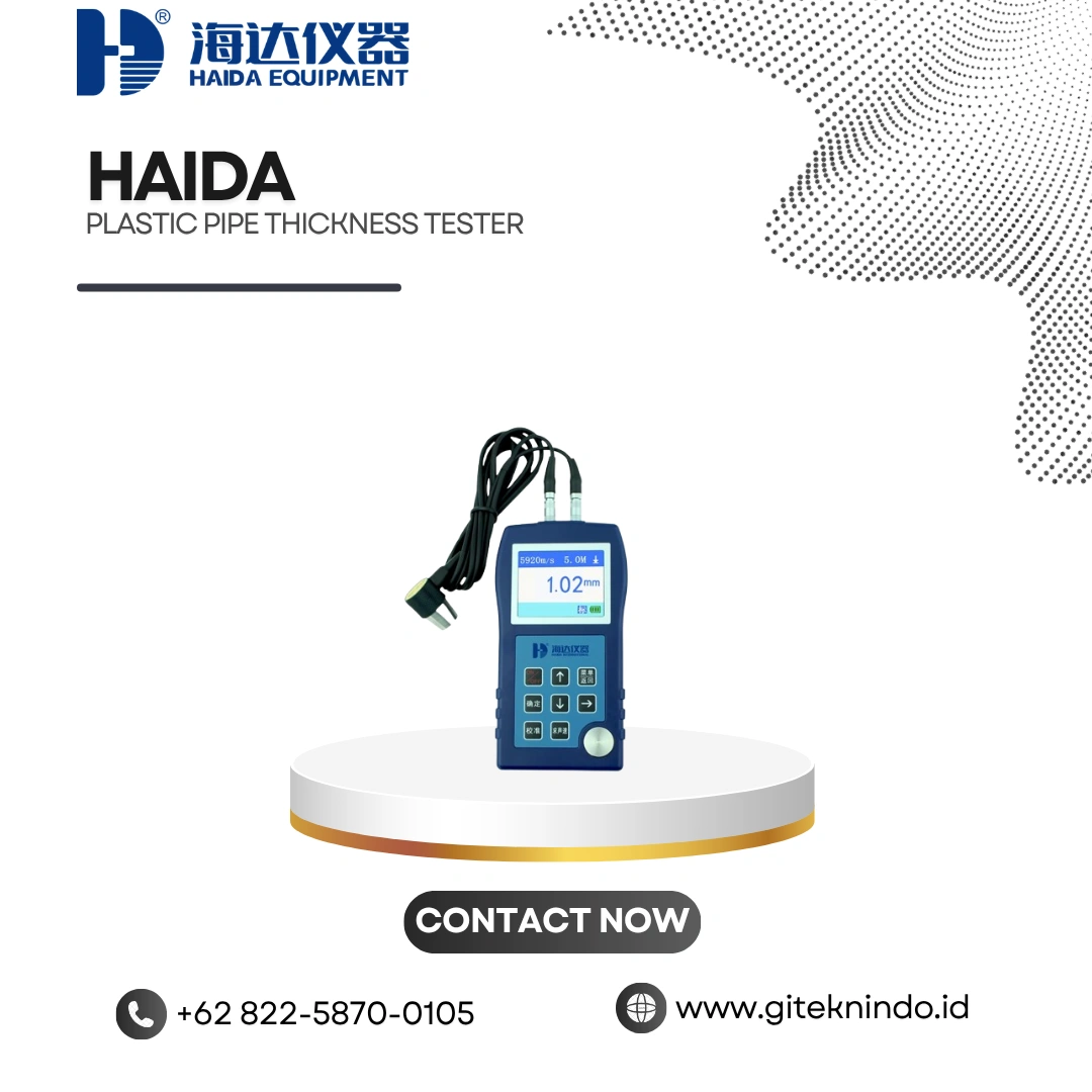 Thickness Tester untuk Pengukur Tebal Pipa Plastik | Haida