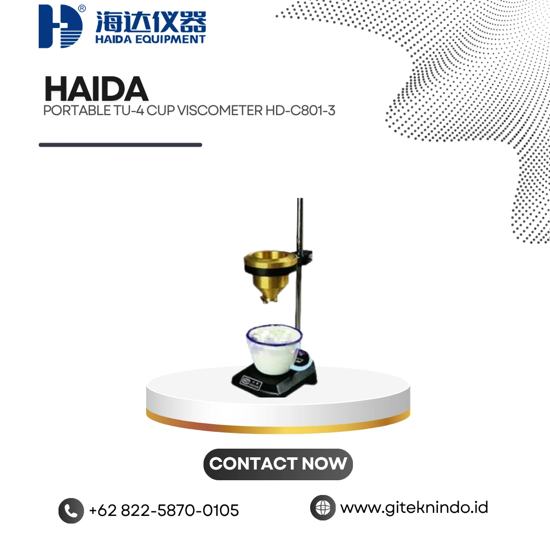 Portable TU-4 Cup Viscometer untuk Uji Viskositas | Haida HD-C801-3