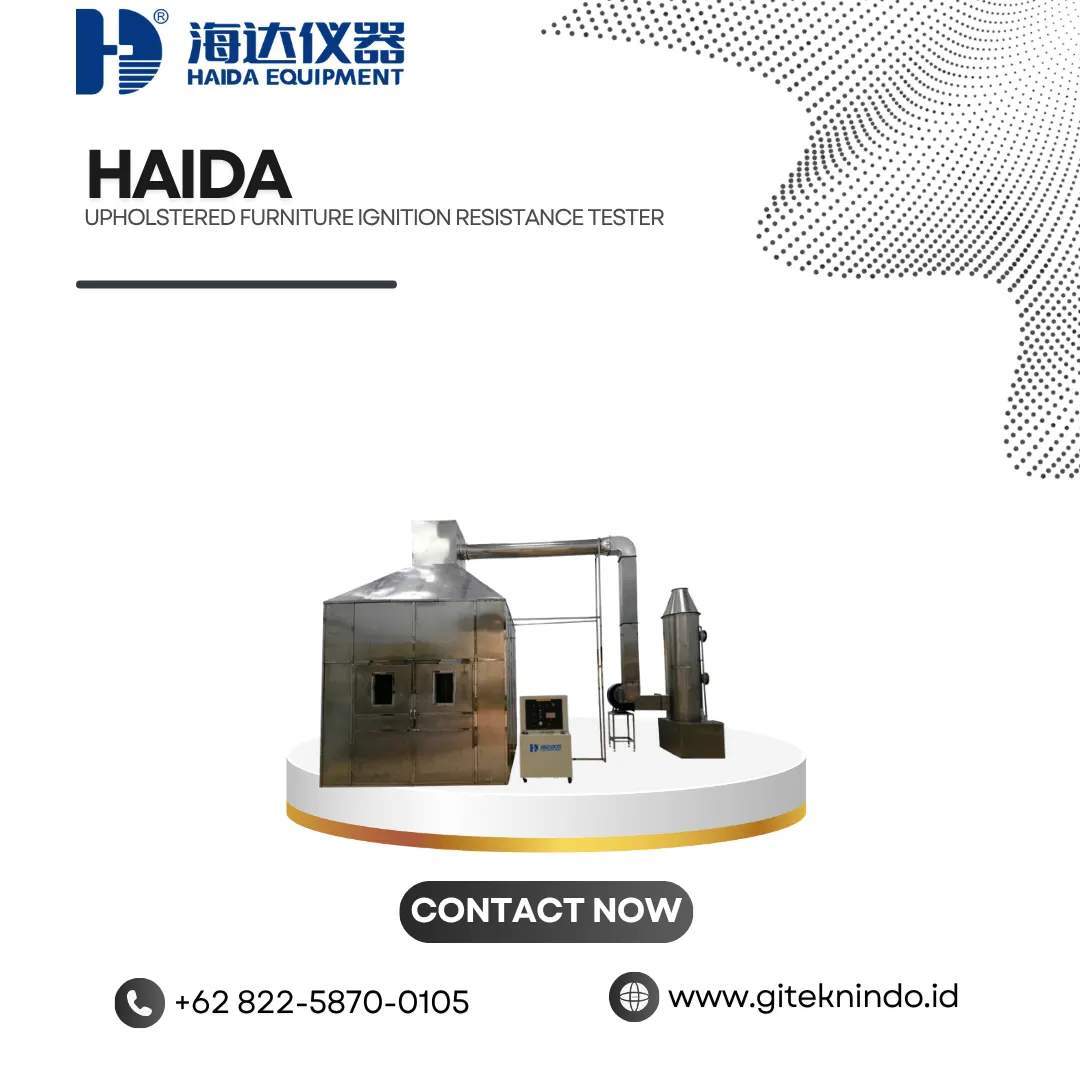 Upholstered Furniture Ignition Resistance Tester untuk Uji Bakar | Haida