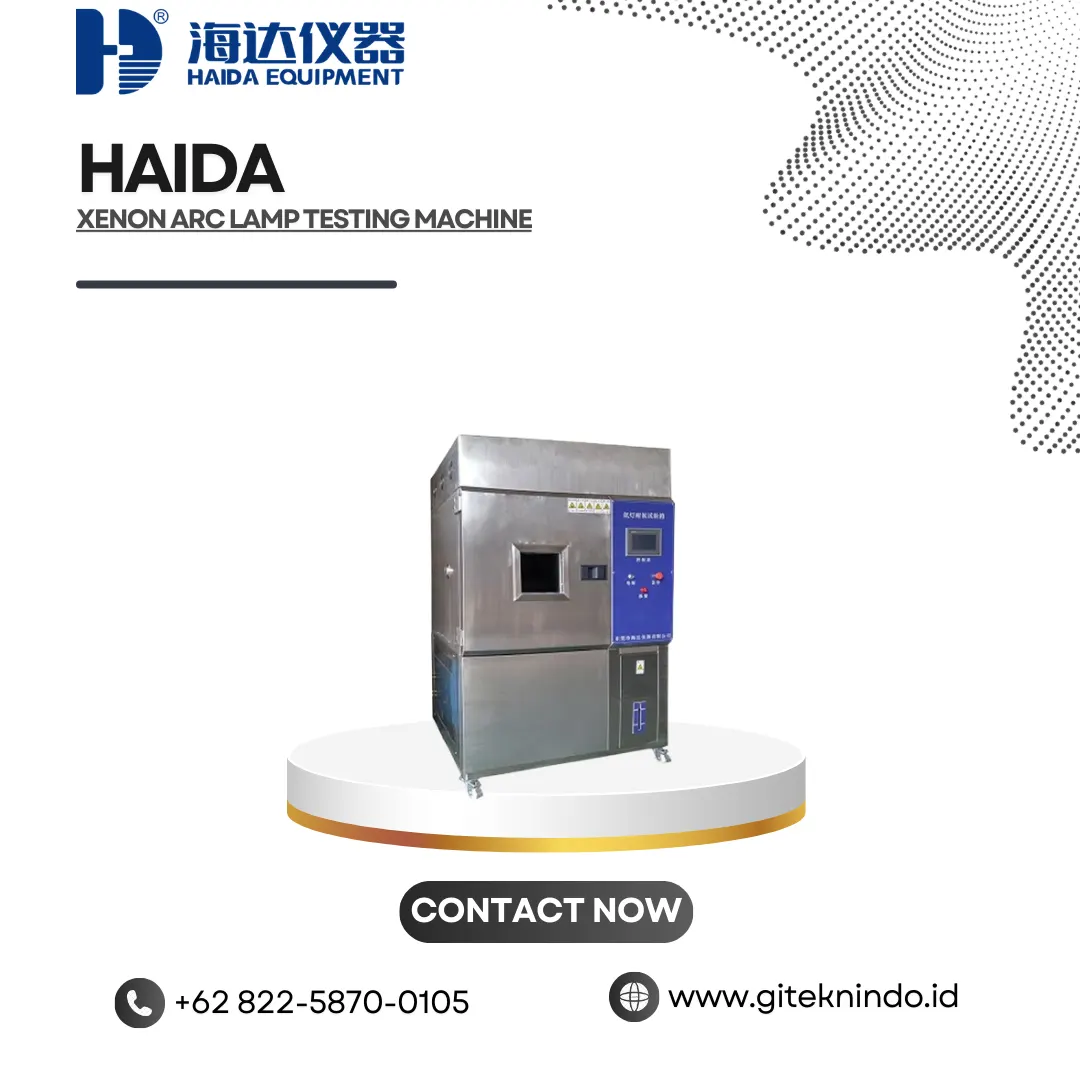 Xenon Arc Lamp Testing Machine untuk Uji Pelapukan | Haida Xenon Arc
