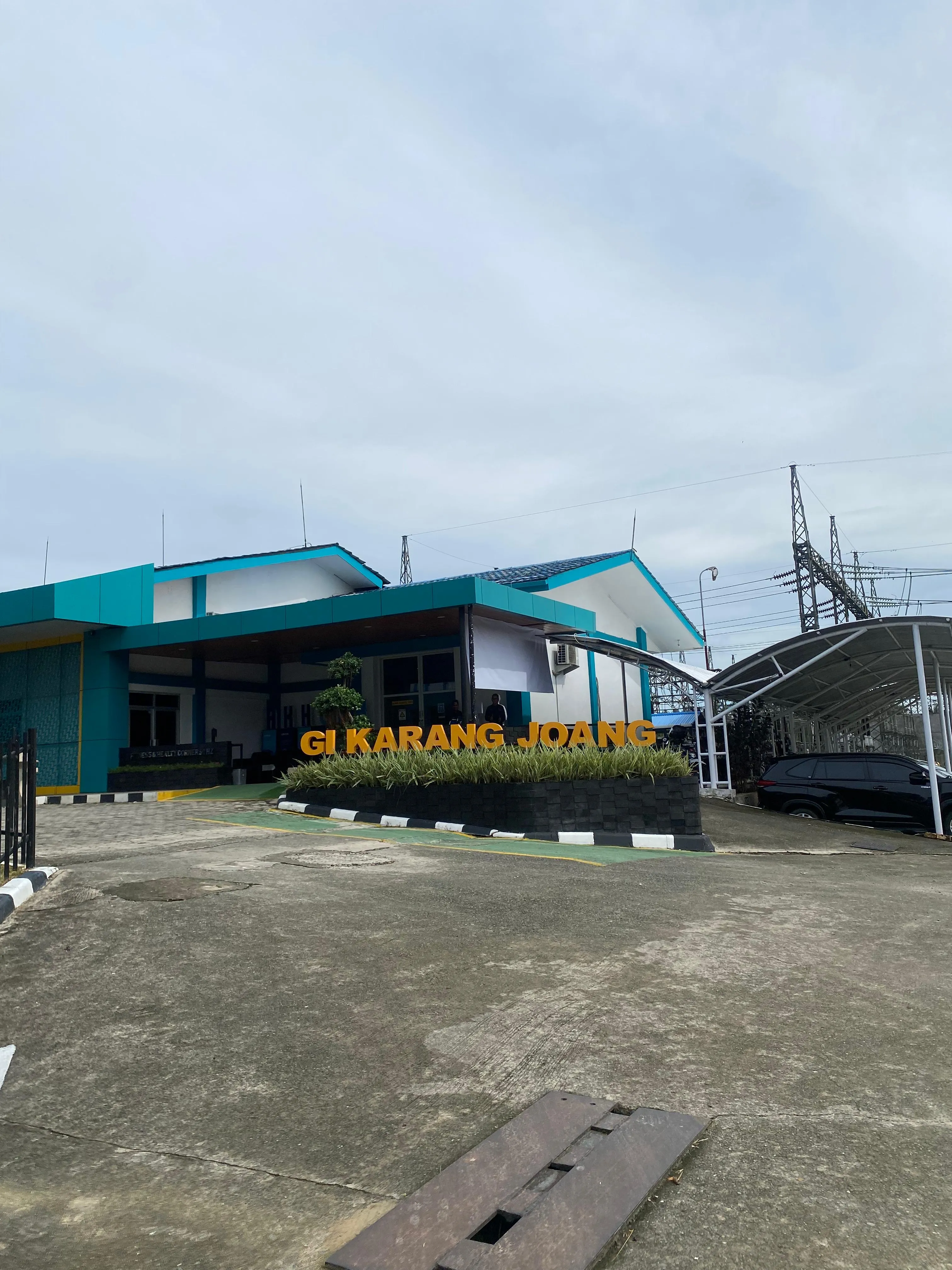 Lokasi proyek instalasi inclinometer di Gardu Induk Karang Joang PT PLN