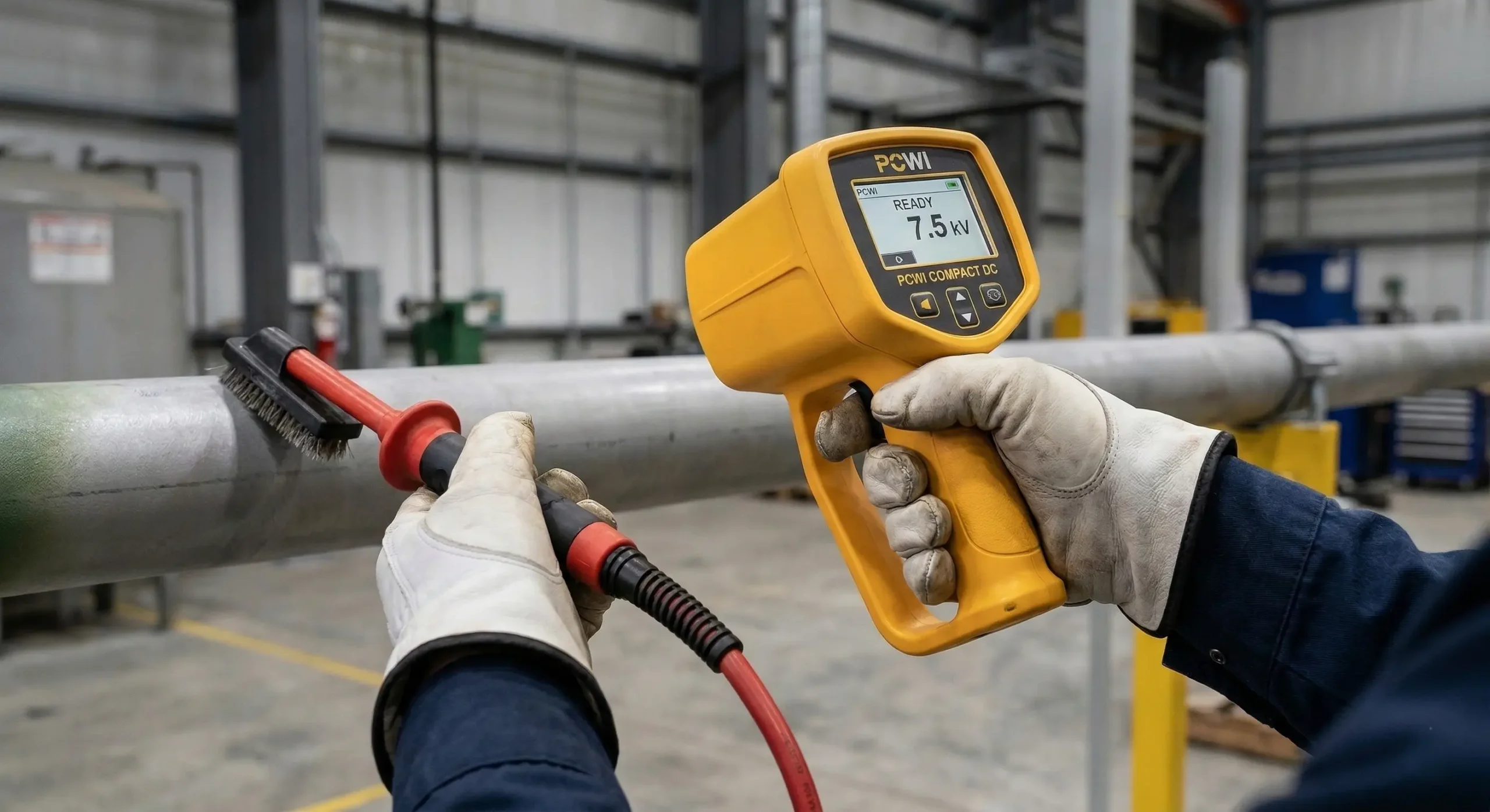 Posisi tangan aman saat memegang probe detector