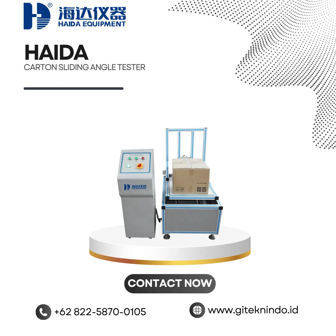 Carton Sliding Angle Tester untuk Uji Geser Karton | Haida