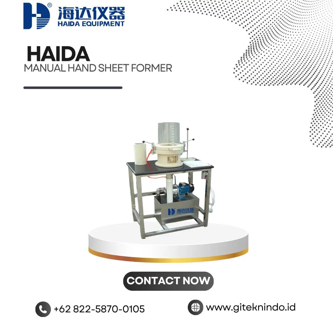 Manual Hand Sheet Former untuk Pembuatan Lembaran Kertas | Haida