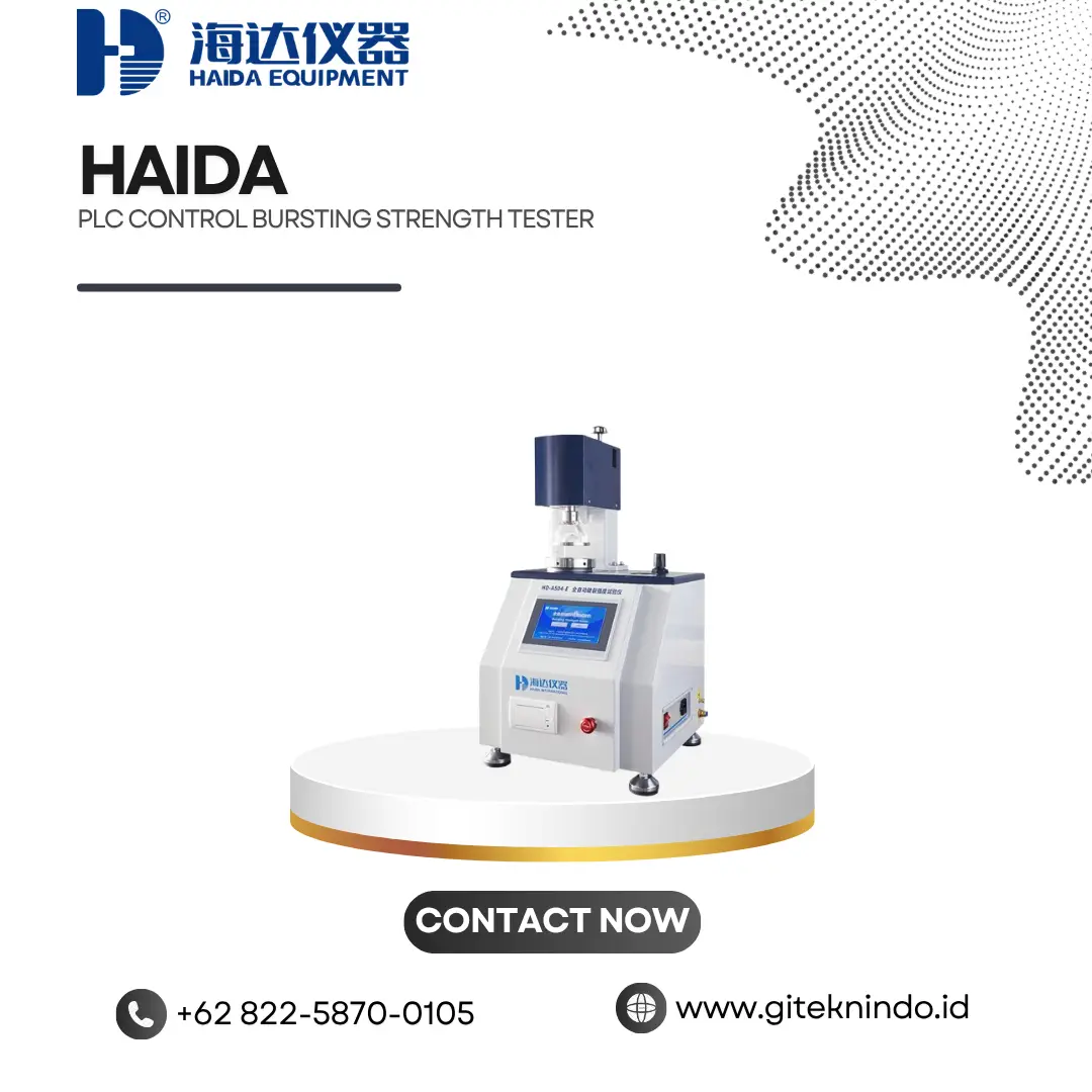 PLC Control Bursting Strength Tester untuk Uji Ketahanan Pecah | Haida