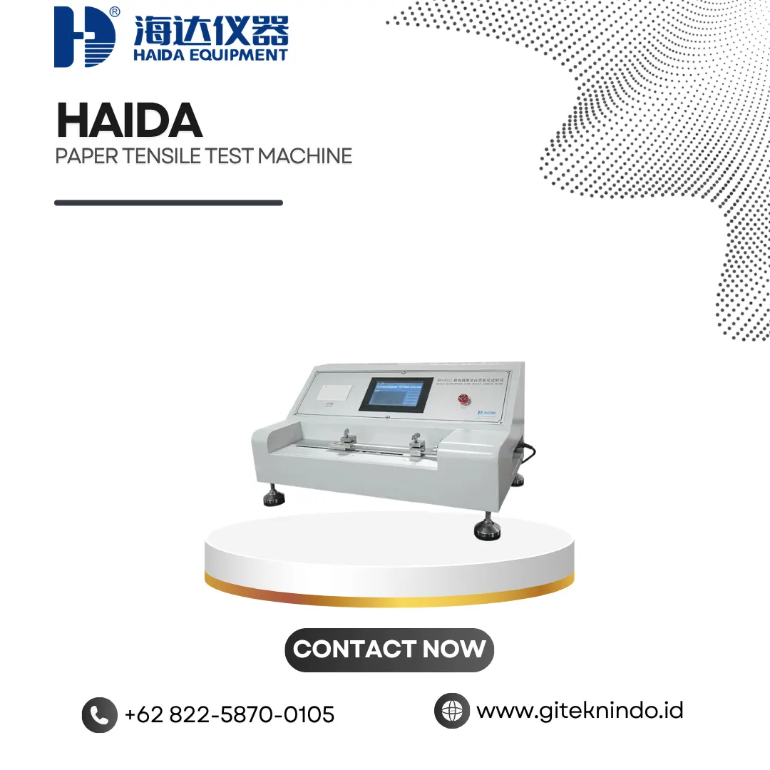 Tensile Test Machine untuk Uji Kuat Tarik Kertas | Haida