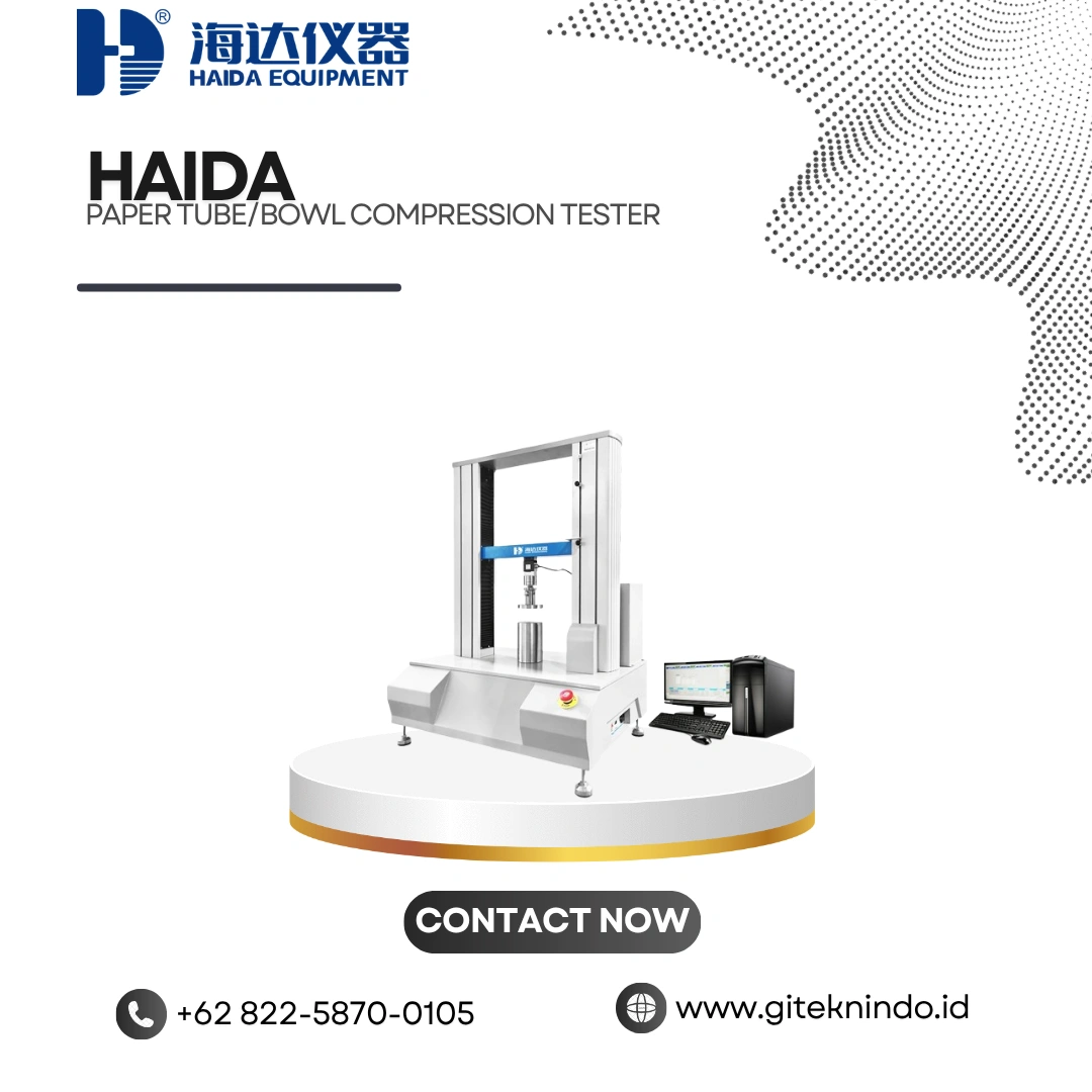 Compression Tester untuk Uji Tekan Tabung & Mangkuk Kertas | Haida