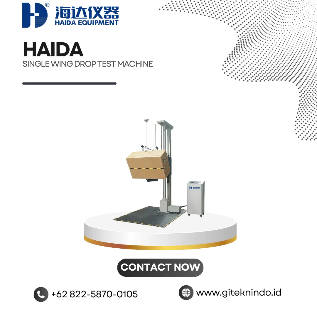Single Wing Drop Test Machine untuk Uji Jatuh Kemasan | Haida
