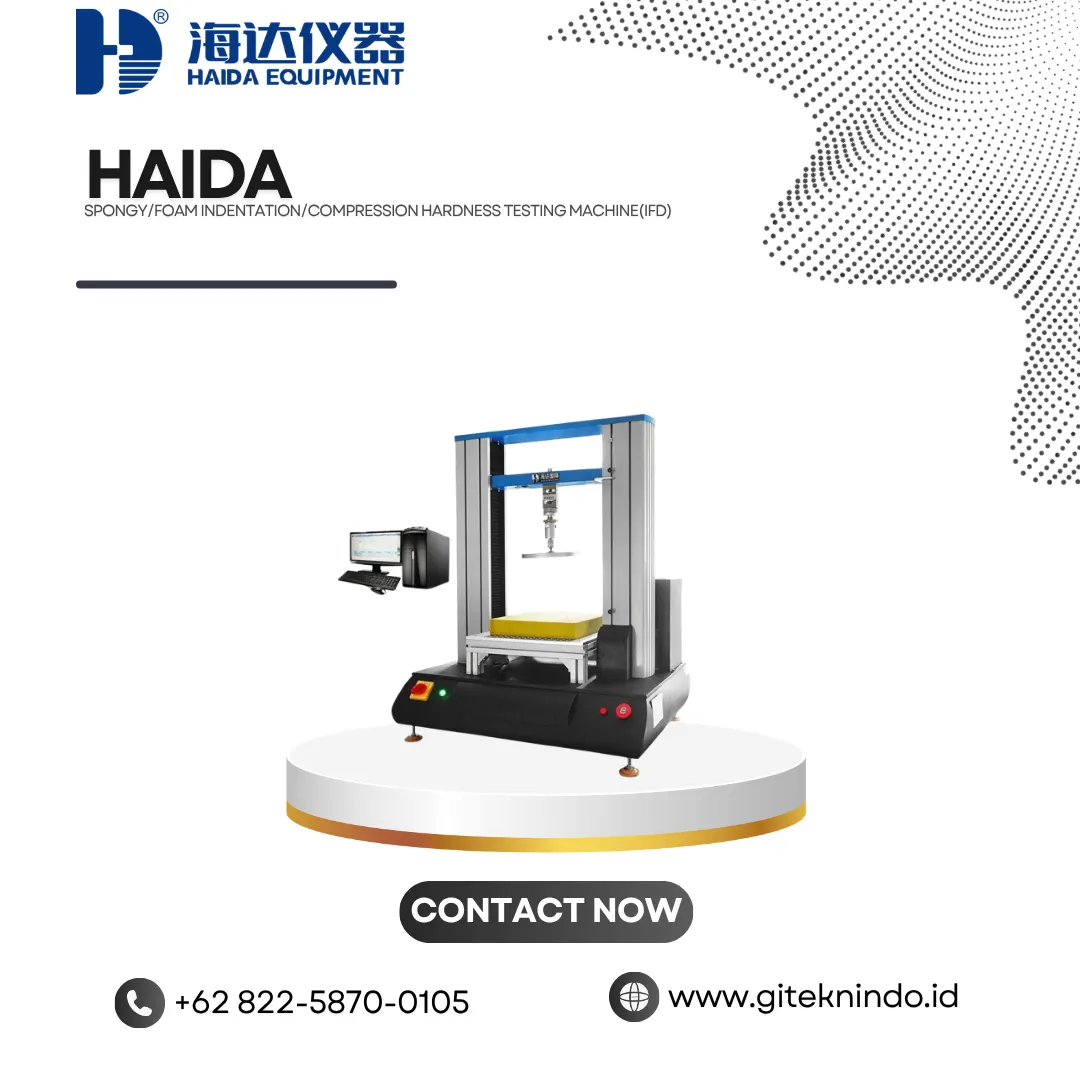 Foam IFD Testing Machine untuk Kekerasan & Kuat Tarik Busa | Haida