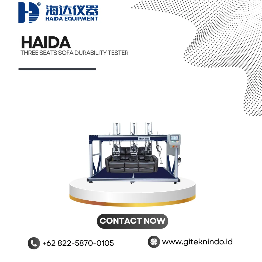 Three Seats Sofa Durability Tester untuk Uji Furnitur | Haida
