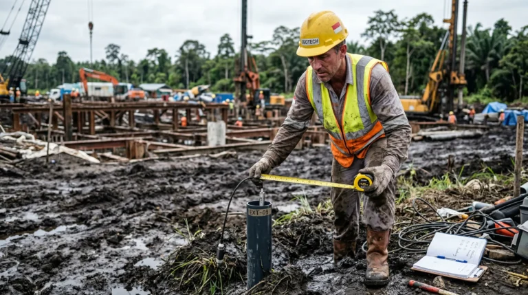 Monitoring Penurunan Tanah Gambut Menggunakan Magnetic Extensometer