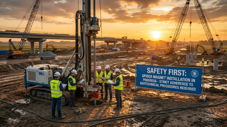 Panduan Pemasangan Magnetic Spider Extensometer pada Timbunan Jalan Raya