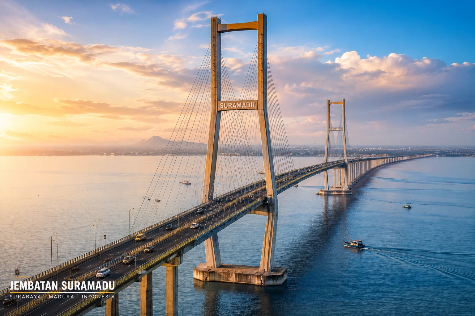 Ilustrasi Jembatan Indonesia Bentang Panjang