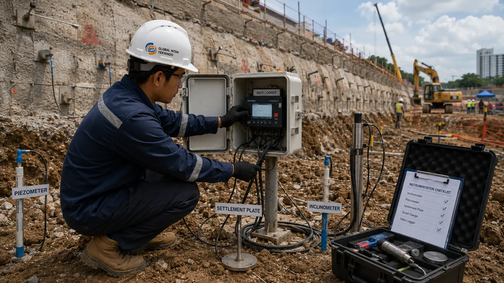 Jasa Instrumentasi Geoteknik Lapangan