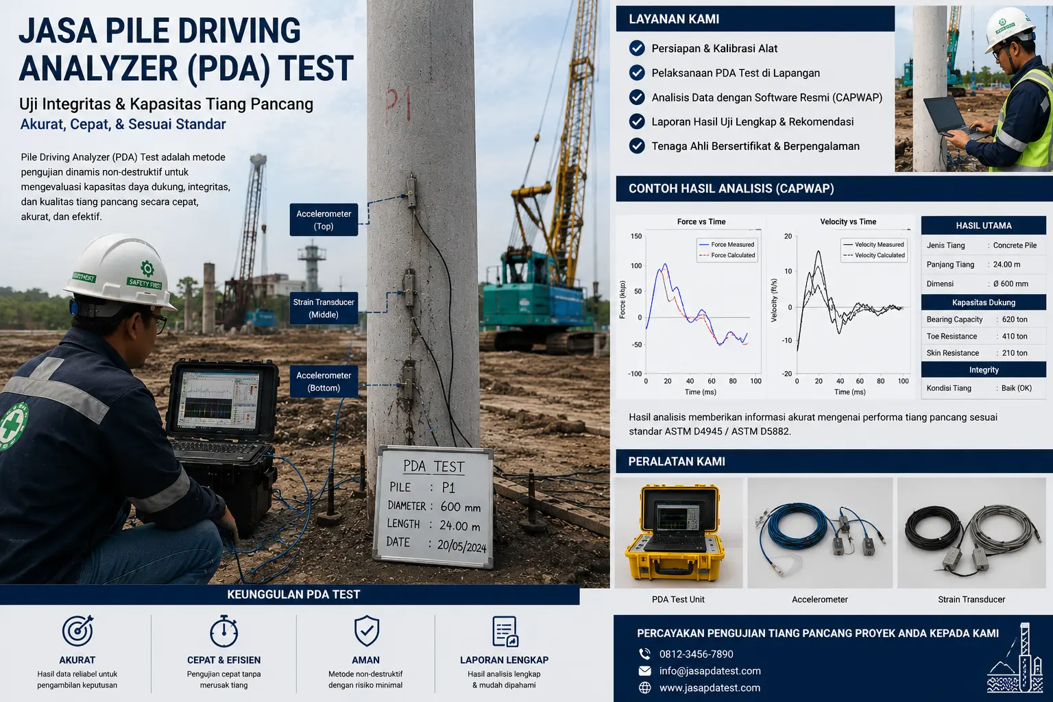 Layanan Jasa PDA Test Profesional Pengujian Pile