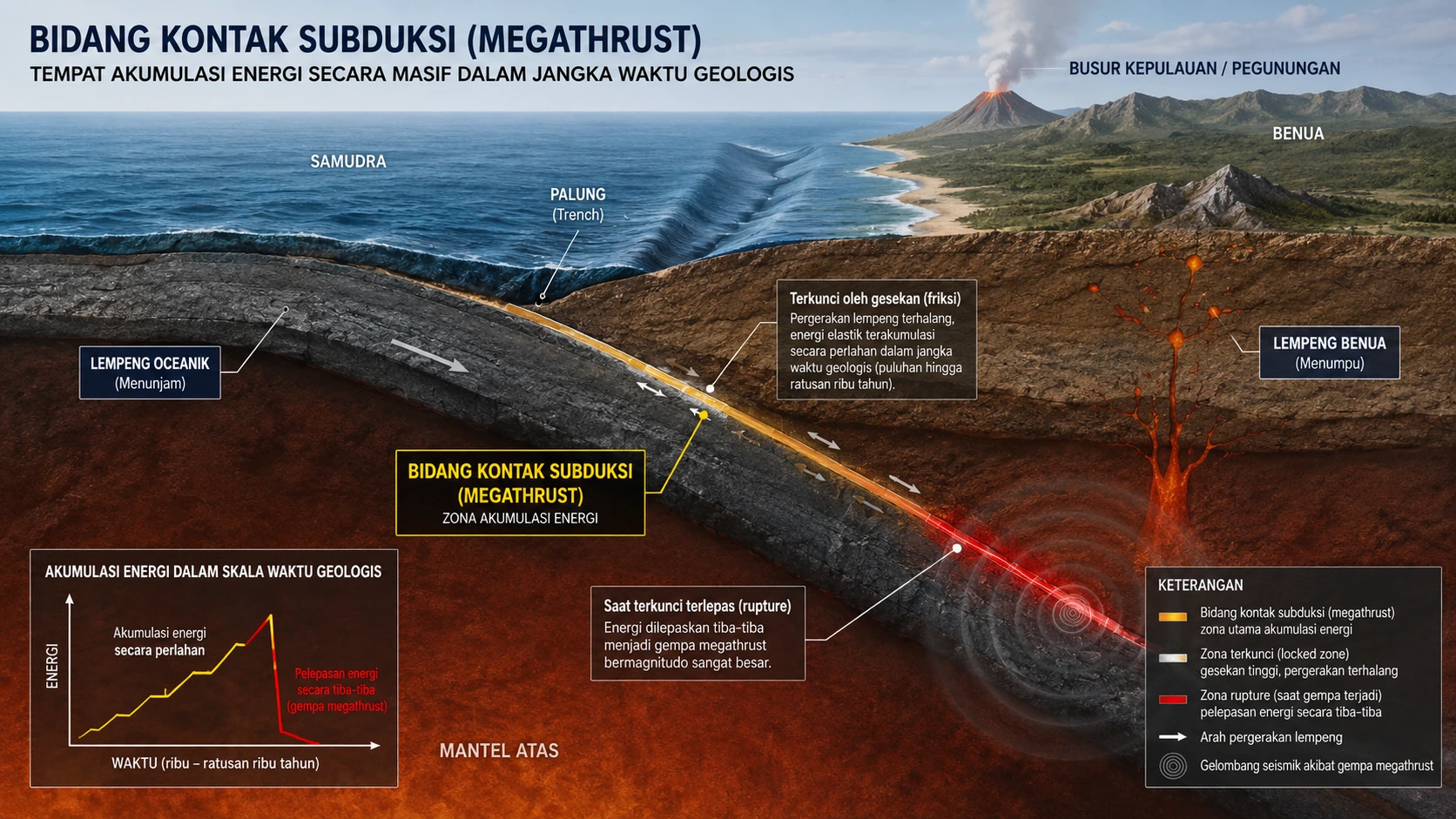 Zona Subduksi dan Akumulasi Tegangan Megathrust