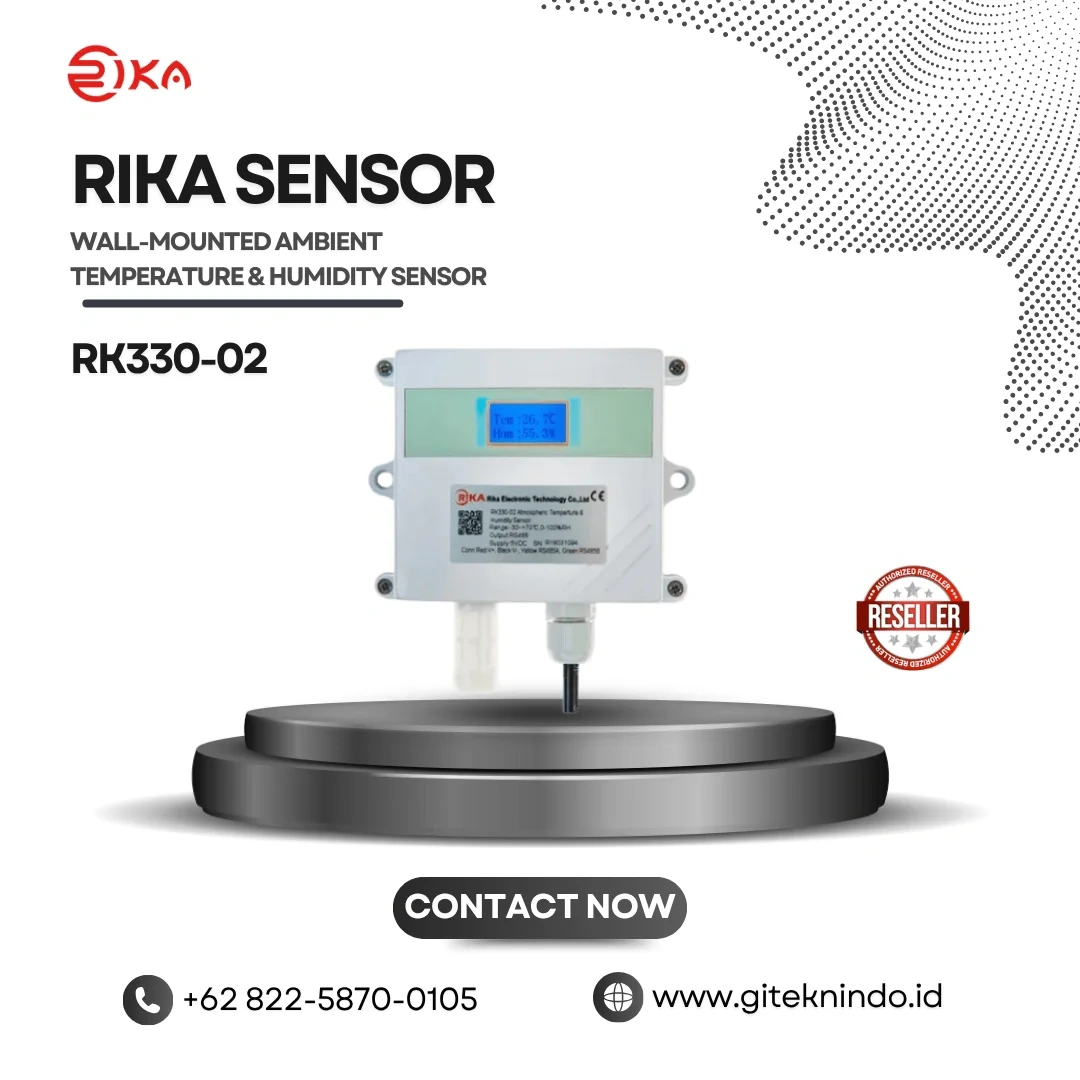 RK330-02 Wall-mounted Ambient Temperature & Humidity Sensor PT Global Intan Teknindo