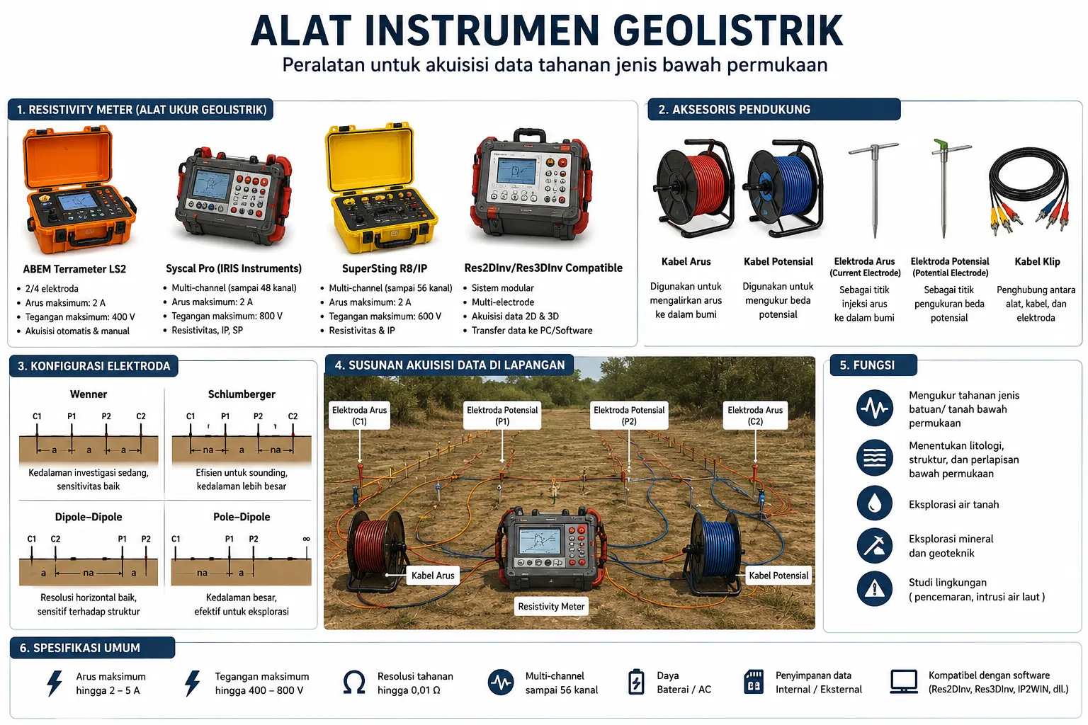 Alat Instrumen Geolistrik
