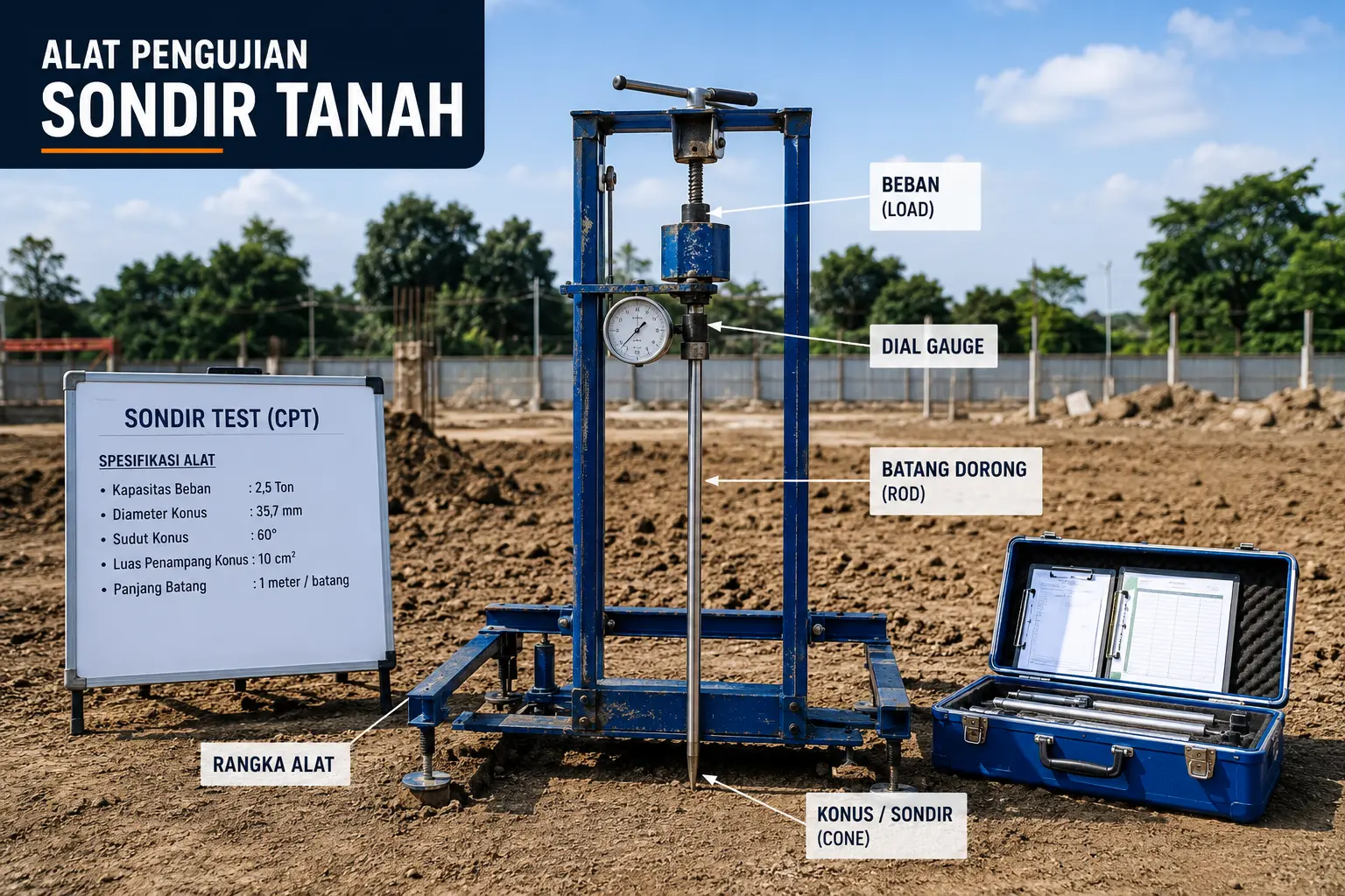 Alat Pengujian Penetrasi Tanah